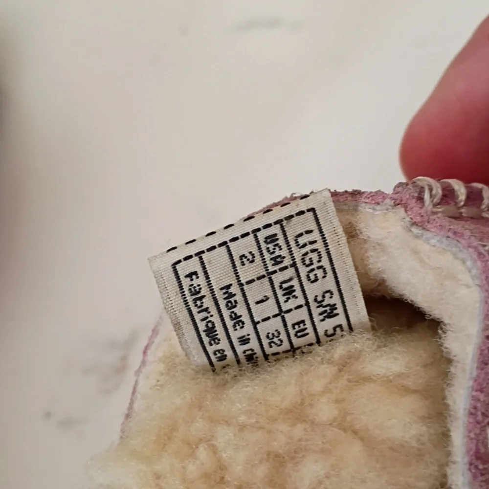 UGG Pink and Tan Kids Sandals